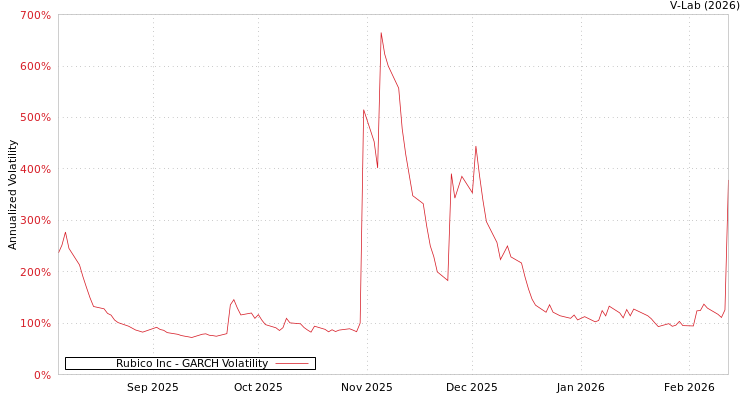 graph of Rubico Inc GARCH