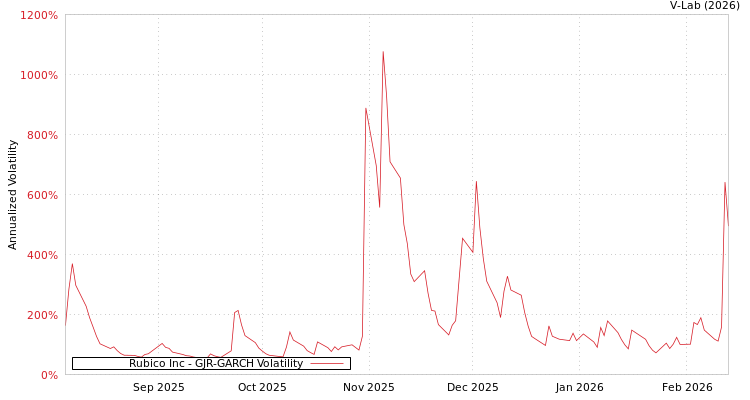 graph of Rubico Inc GJR-GARCH