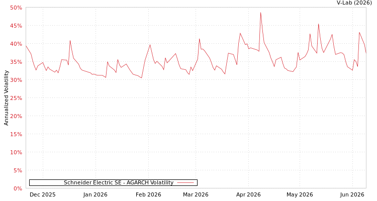 graph of Schneider Electric SE AGARCH