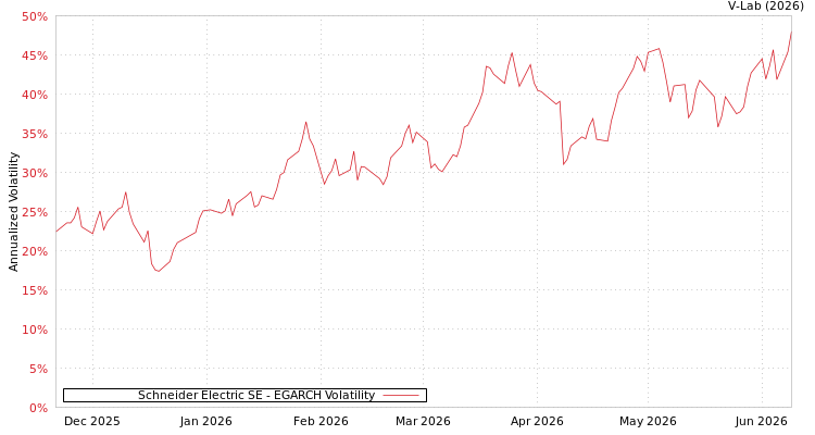 graph of Schneider Electric SE EGARCH