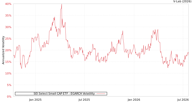 graph of SEI Select Small CAP ETF EGARCH
