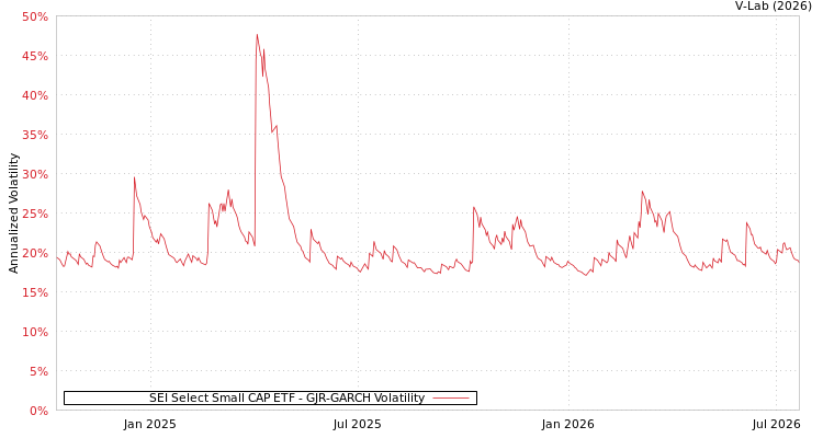graph of SEI Select Small CAP ETF GJR-GARCH