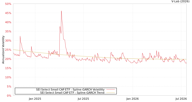 graph of SEI Select Small CAP ETF SGARCH