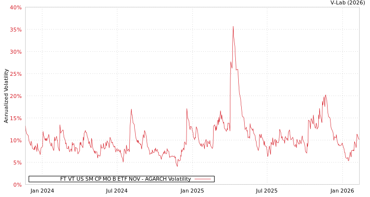 graph of FT VT US SM CP MO B ETF NOV AGARCH