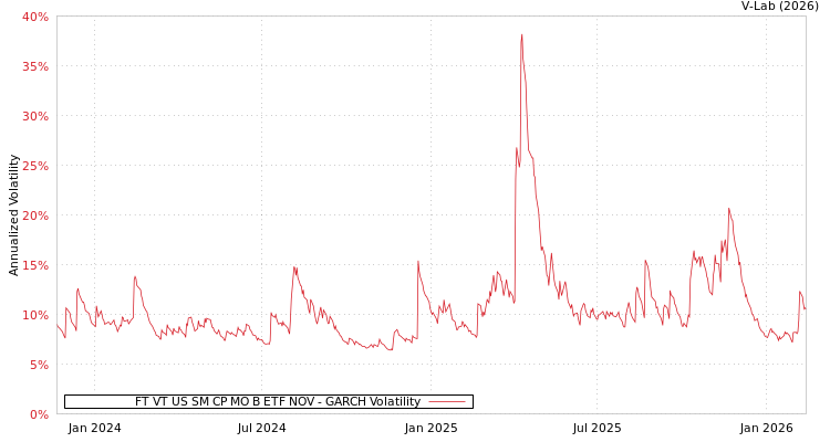 graph of FT VT US SM CP MO B ETF NOV GARCH