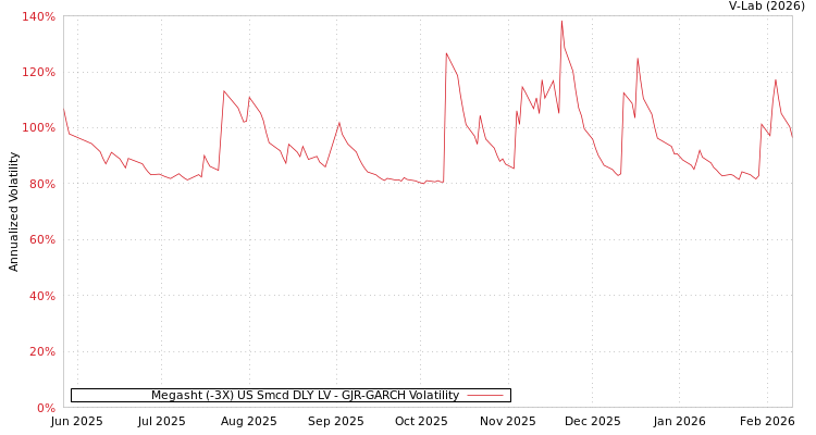 graph of Megasht (-3X) US Smcd DLY LV GJR-GARCH