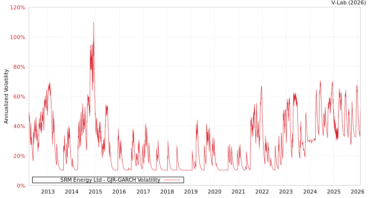 graph of SRM Energy Ltd GJR-GARCH