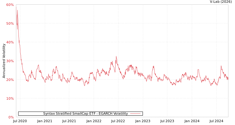 graph of Syntax Stratified SmallCap ETF EGARCH