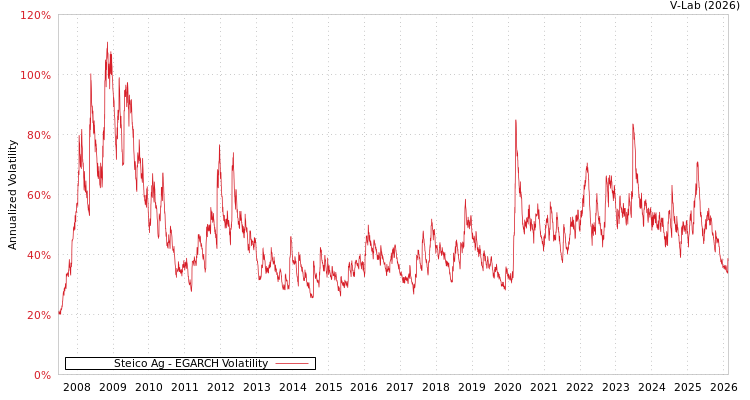 graph of Steico Ag EGARCH