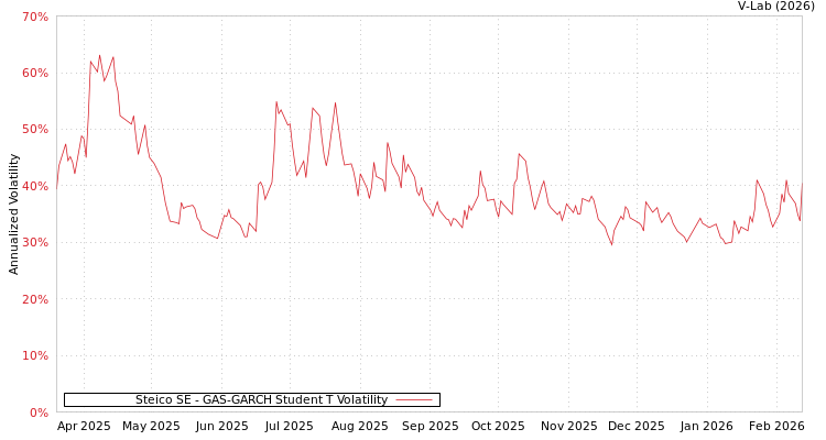 graph of Steico SE GAS-GARCH-T