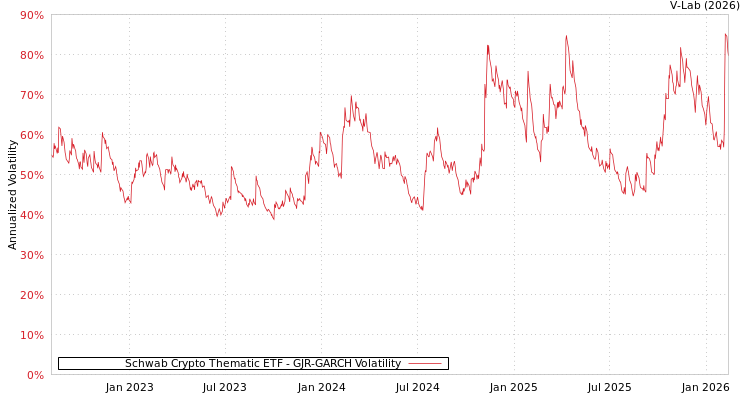 graph of Schwab Crypto Thematic ETF GJR-GARCH