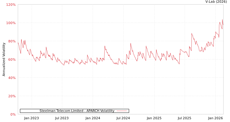 graph of Steelman Telecom Limited APARCH