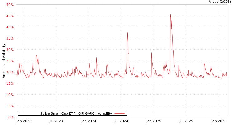 graph of Strive Small-Cap ETF GJR-GARCH