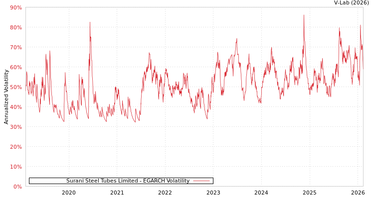 graph of Surani Steel Tubes Limited EGARCH