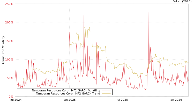 graph of Tamboran Resources Corp MF2-GARCH