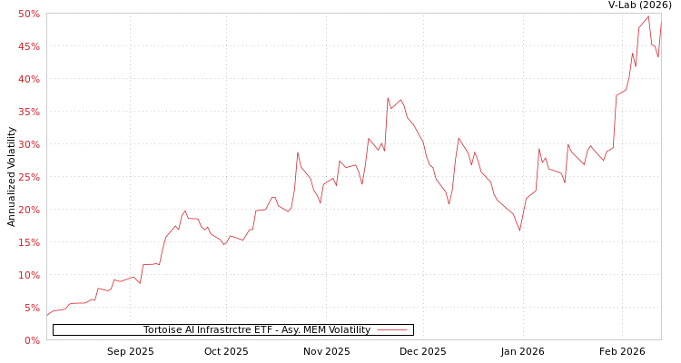 graph of Tortoise AI Infrastrctre ETF AMEM