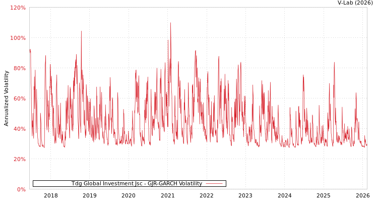 graph of Tdg Global Investment Jsc GJR-GARCH