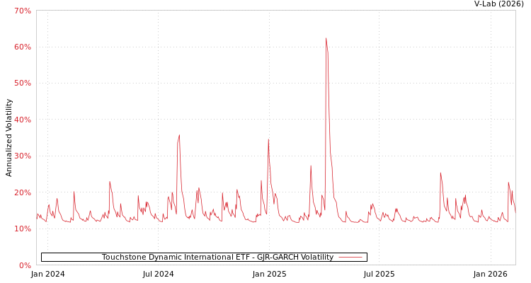 graph of Touchstone Dynamic International ETF GJR-GARCH