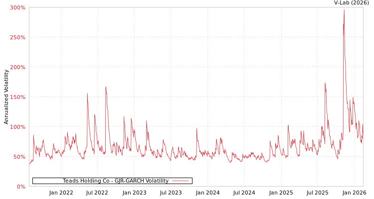 graph of Teads Holding Co GJR-GARCH