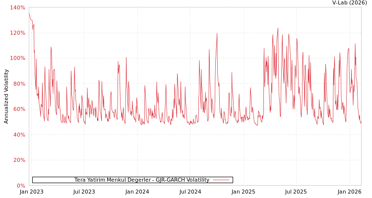 graph of Tera Yatirim Menkul Degerler GJR-GARCH
