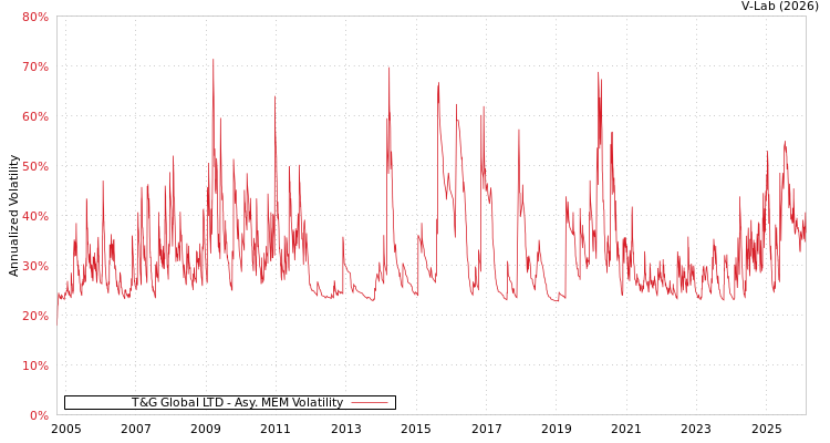 graph of T&G Global LTD AMEM