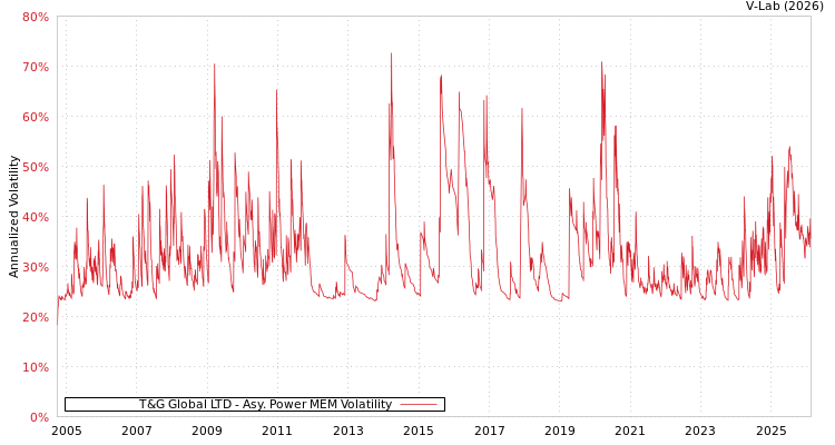 graph of T&G Global LTD APMEM