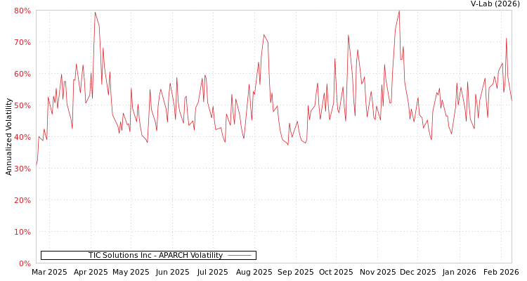 graph of TIC Solutions Inc APARCH