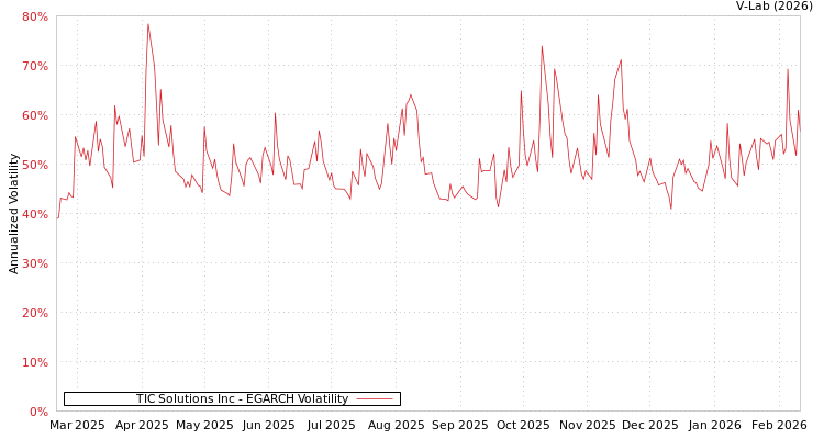 graph of TIC Solutions Inc EGARCH