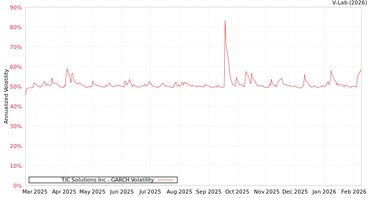 graph of TIC Solutions Inc GARCH