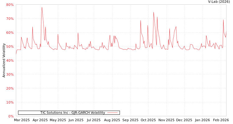 graph of TIC Solutions Inc GJR-GARCH