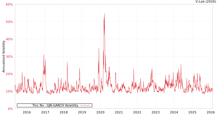 graph of Tinc Nv GJR-GARCH