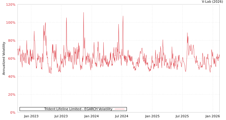 graph of Trident Lifeline Limited EGARCH