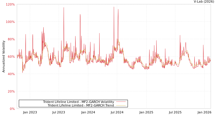 graph of Trident Lifeline Limited MF2-GARCH