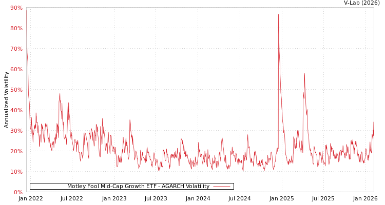 graph of Motley Fool Mid-Cap Growth ETF AGARCH