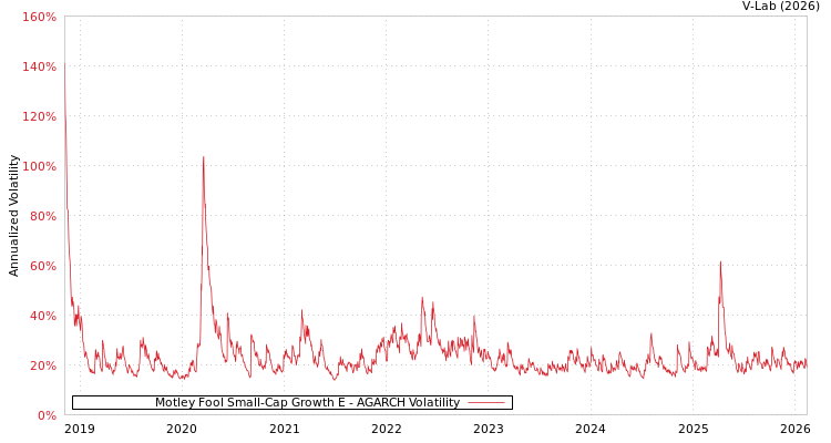 graph of Motley Fool Small-Cap Growth E AGARCH