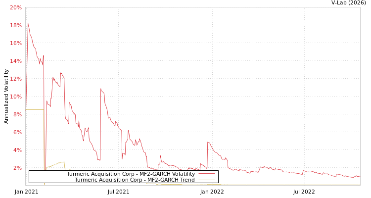 graph of Turmeric Acquisition Corp MF2-GARCH