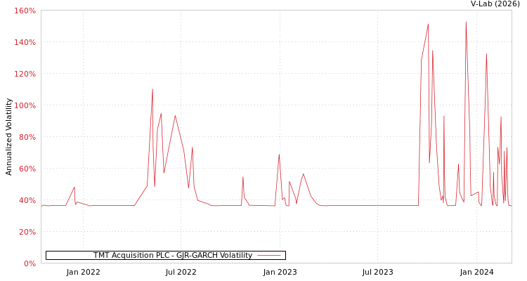 graph of TMT Acquisition PLC GJR-GARCH