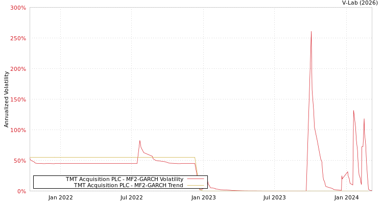 graph of TMT Acquisition PLC MF2-GARCH