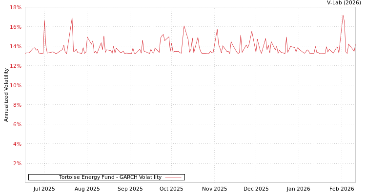 graph of Tortoise Energy Fund GARCH