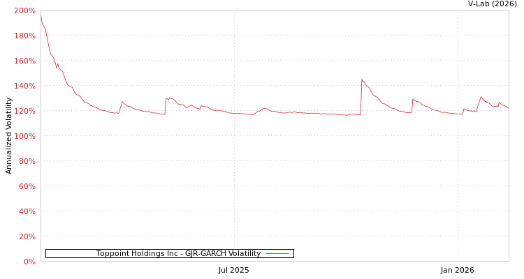 graph of Toppoint Holdings Inc GJR-GARCH