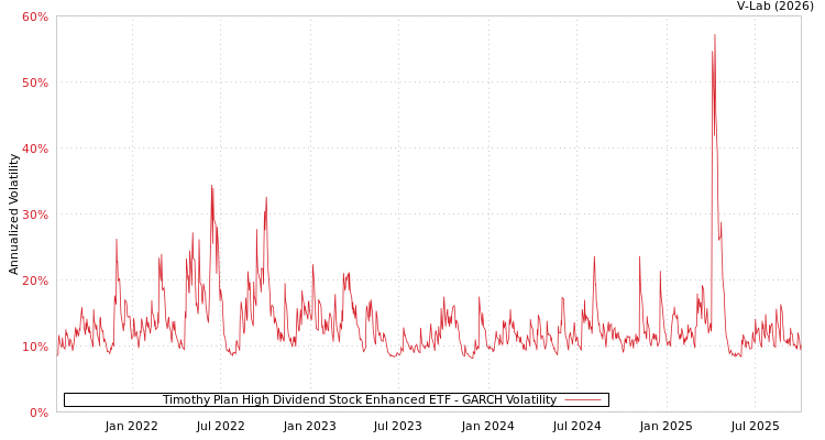 graph of Timothy Plan High Dividend Stock Enhanced ETF GARCH