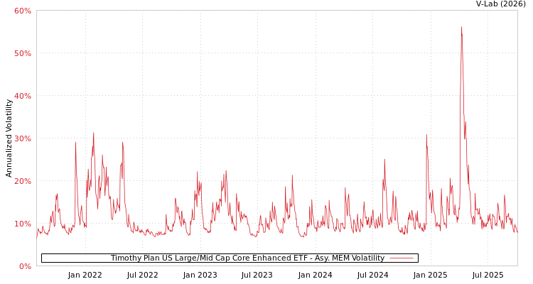 graph of Timothy Plan US Large/Mid Cap Core Enhanced ETF AMEM