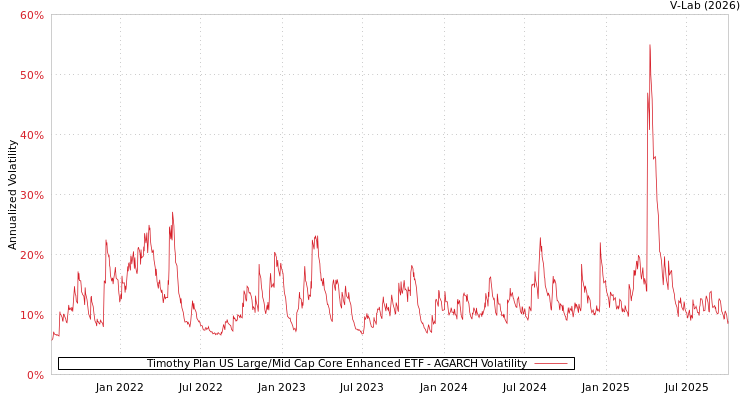 graph of Timothy Plan US Large/Mid Cap Core Enhanced ETF AGARCH