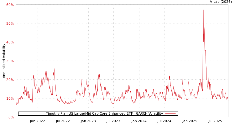 graph of Timothy Plan US Large/Mid Cap Core Enhanced ETF GARCH