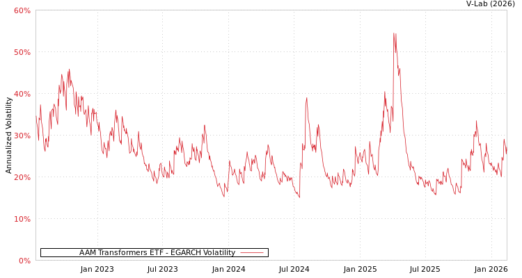 graph of AAM Transformers ETF EGARCH