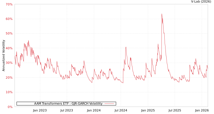 graph of AAM Transformers ETF GJR-GARCH