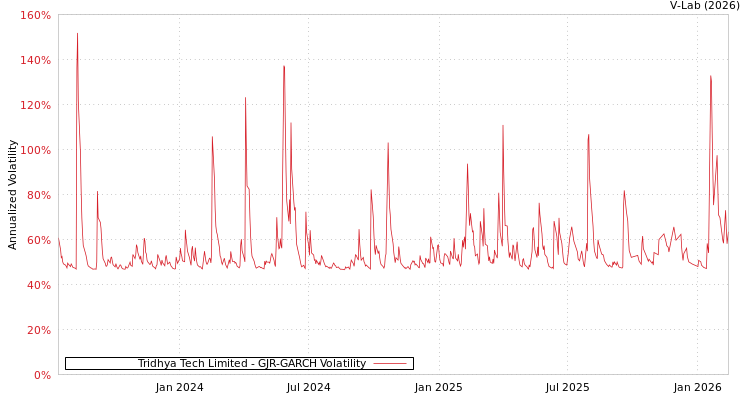 graph of Tridhya Tech Limited GJR-GARCH