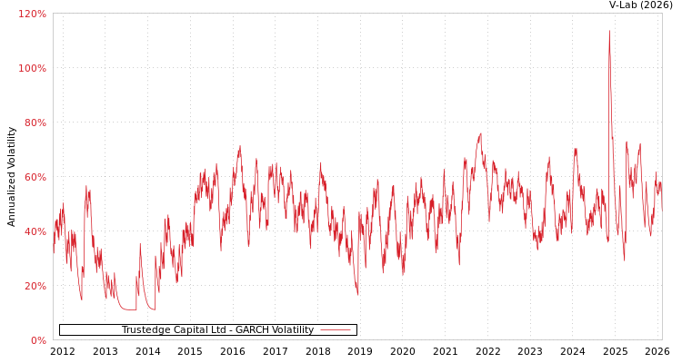 graph of Trustedge Capital Ltd GARCH