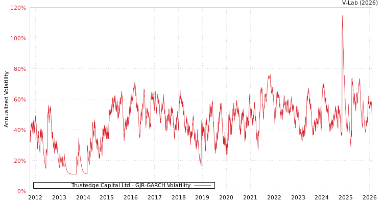 graph of Trustedge Capital Ltd GJR-GARCH