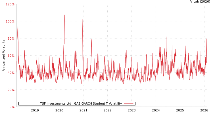 graph of TSF Investments Ltd GAS-GARCH-T